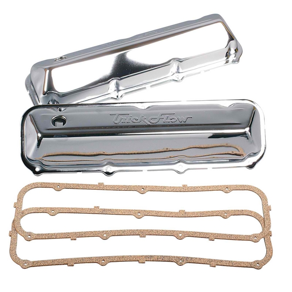 Valve covers, chrome plated, pair